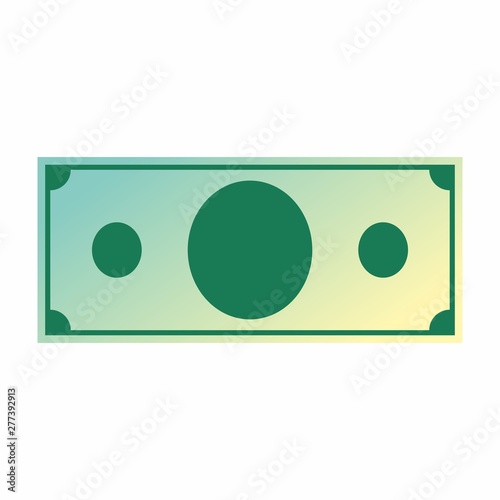 Paper currency template vector.