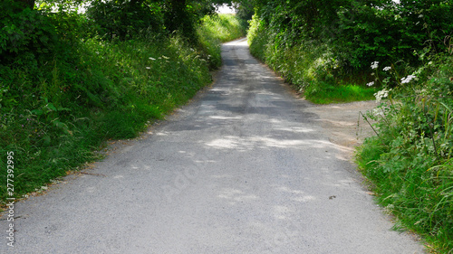 Country paths lanes   roads in summer  no cars or people