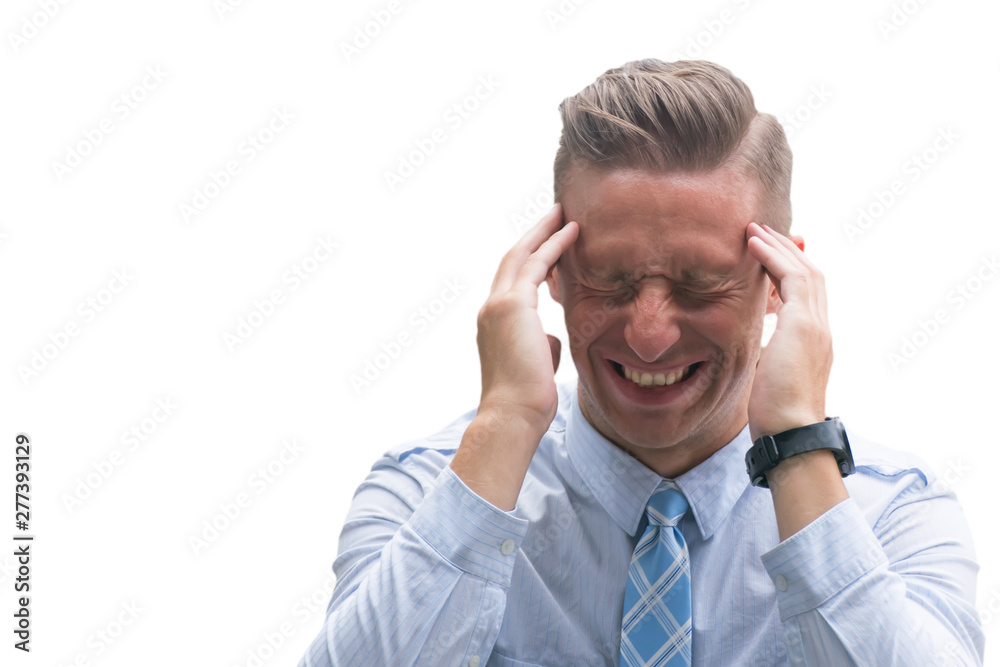 Man experiencing discomfort in his Head,man clutching his Head,Severe heartache,man suffering from Head pain.man with strong Head pain. Man experiencing discomfort in his Head,man clutching his Head,Severe heartache,man suffering from Head pain.man with strong Head pain.
