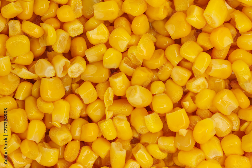 Yellow corn seeds background seamless texture close up Yellow corn seeds background seamless texture close up