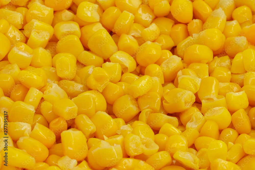 Yellow corn seeds background seamless texture close up Yellow corn seeds background seamless texture close up