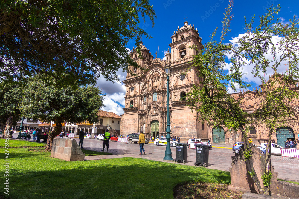 Church of the Company of Jesus, Plaza de Armas, Cusco. Peru.