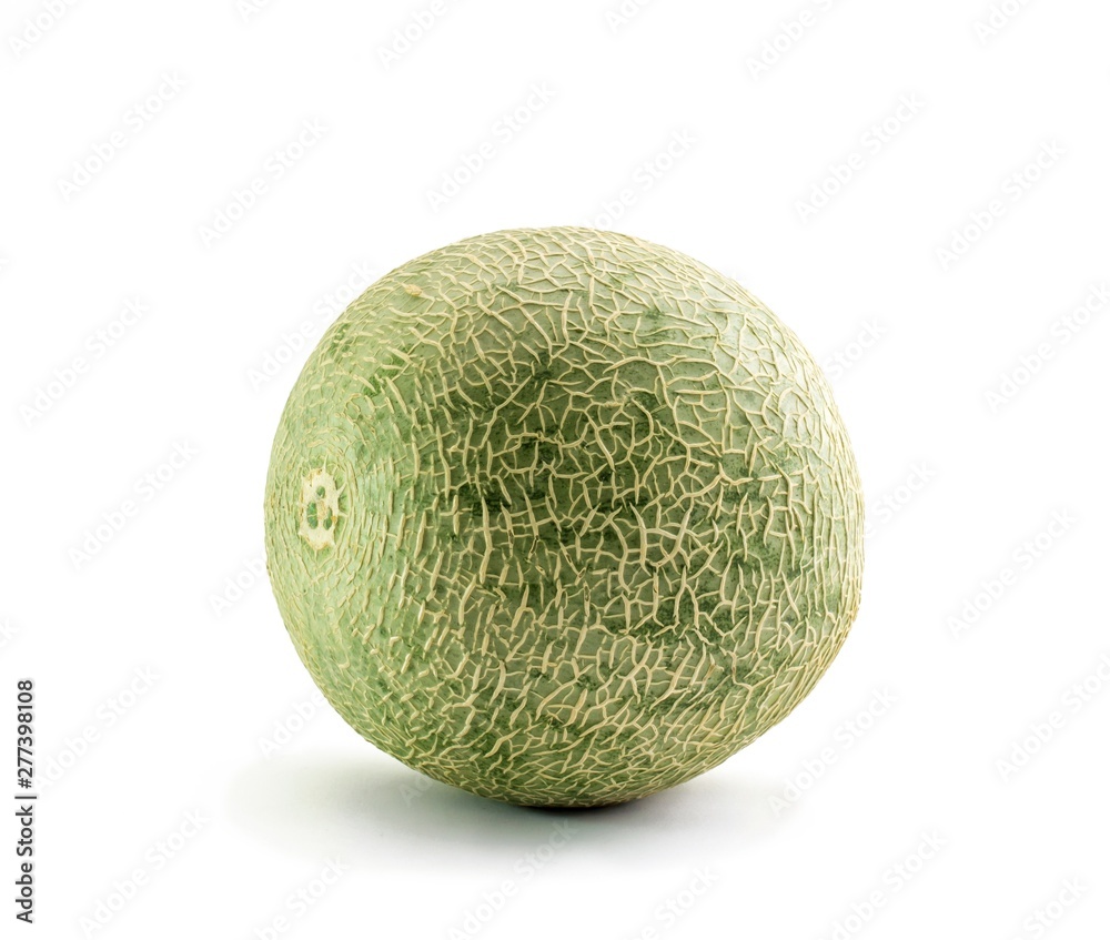 Cantaloupe melon isolated on white background Cantaloupe melon isolated on white background