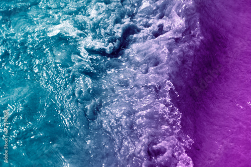 Abstract background sea wave surface with filtered color on blue and purple, can using for background 