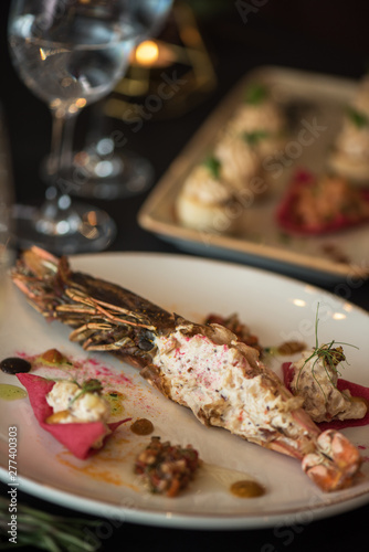 Lagustine tartare closeup. ...