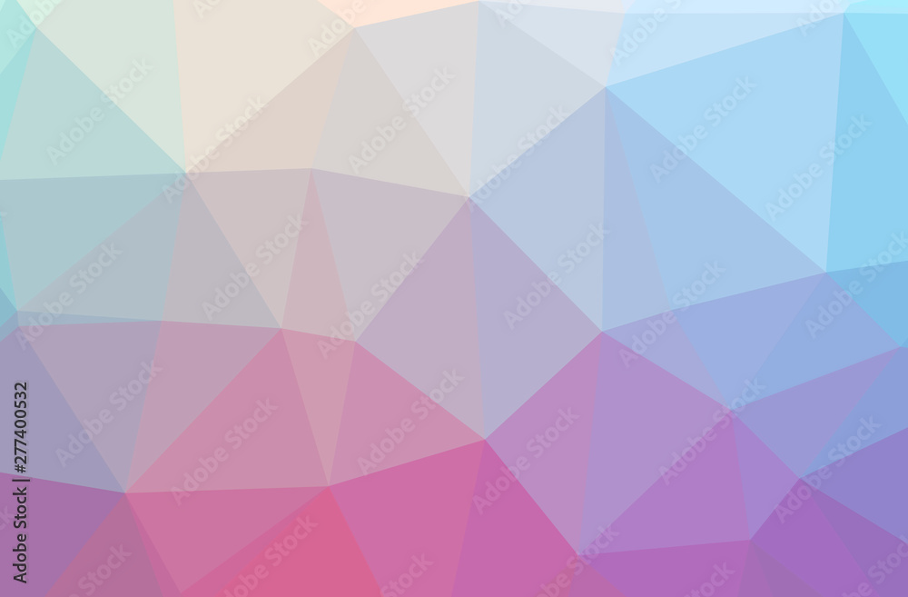 Illustration of abstract Blue And Brown horizontal low poly background. Beautiful polygon design pattern.