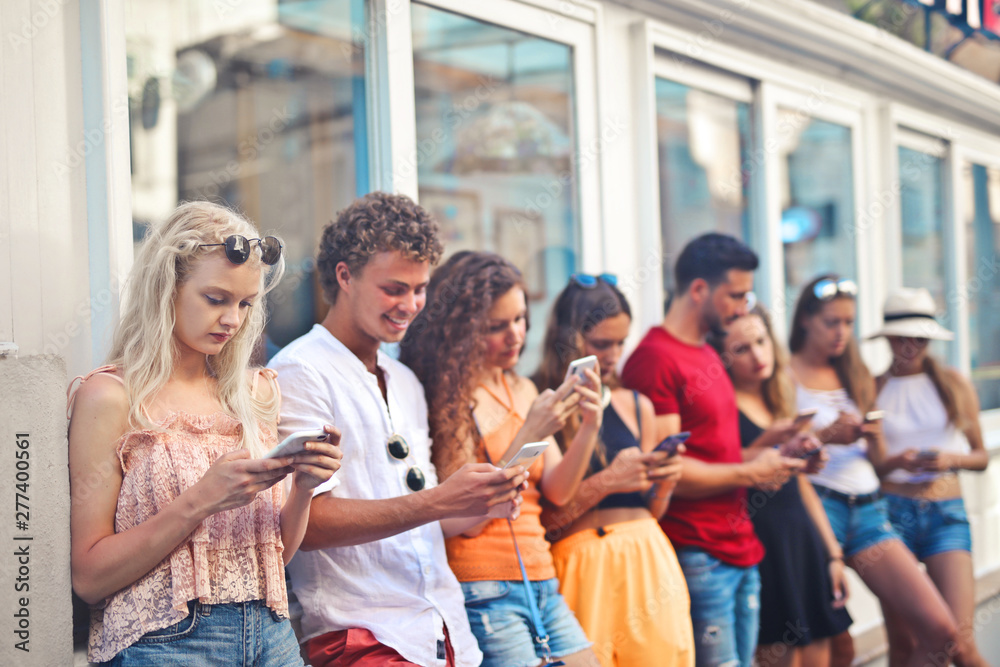 Obraz premium Connected on a holiday