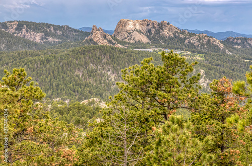 View of Mount Rushmore National Memorial From Custer State Park in South Dakota, USA photo