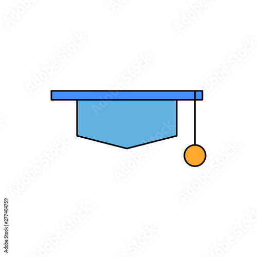 graduate hat vector icon