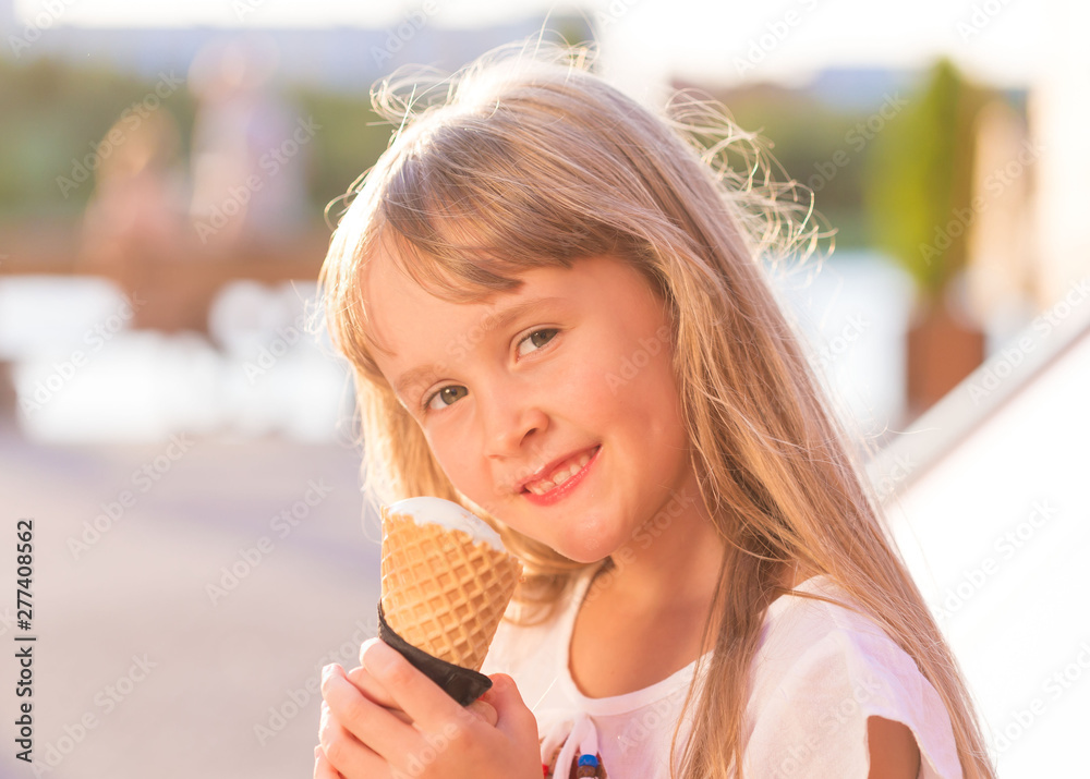 Face, ice cream, close up Face, ice cream, close up