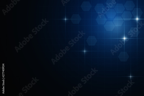 Dark blue technology abstract background, copy space, vector eps10