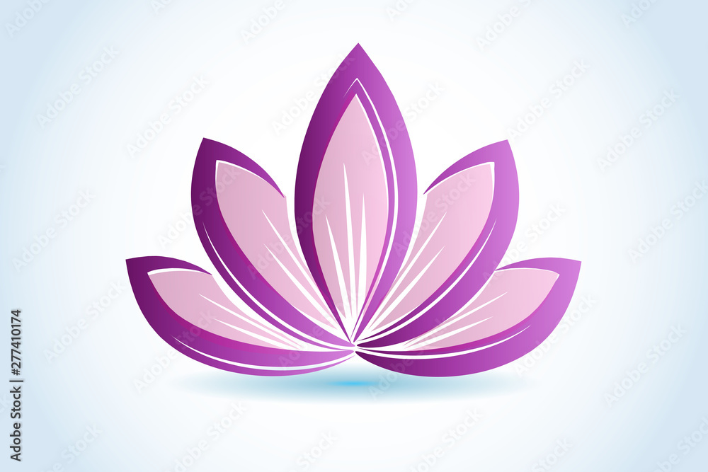 Lotus flower id card logo vector Lotus flower id card logo vector