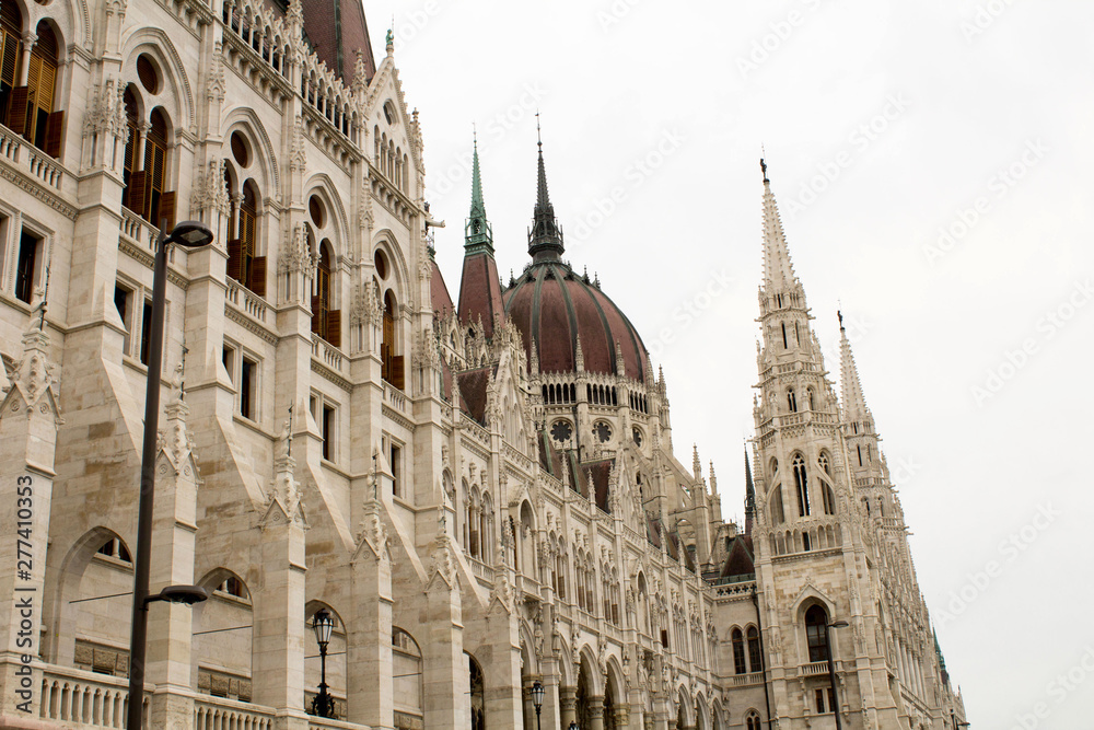 Fragment of the parliament. Closeup.Budapest.Hungary.