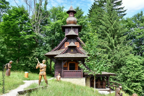 chapel of Saint Hubert in Velke Karlovice,Beskydy mountains Czech republic photo