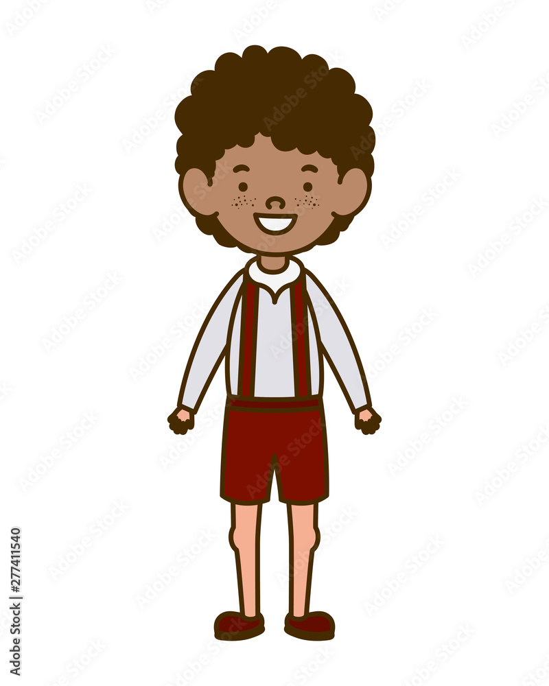 student boy standing smiling on white background student boy standing smiling on white background
