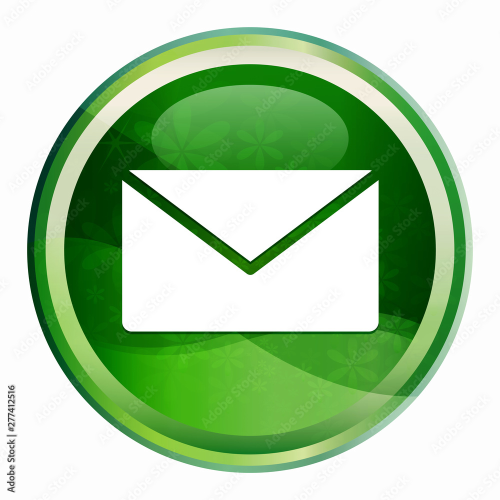 Email icon Natural Green Round Button Email icon Natural Green Round Button