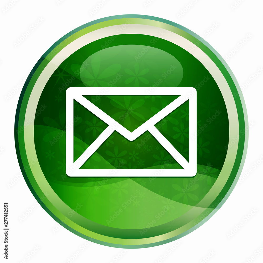 Email icon Natural Green Round Button Email icon Natural Green Round Button