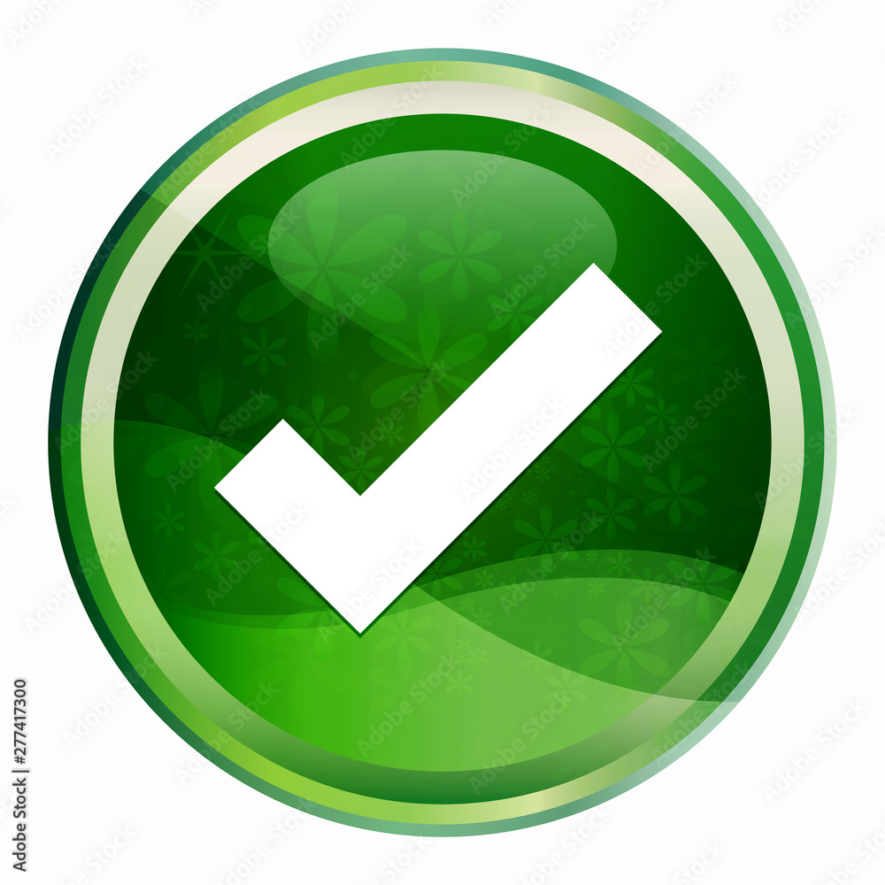 Tick mark icon Natural Green Round Button Tick mark icon Natural Green Round Button