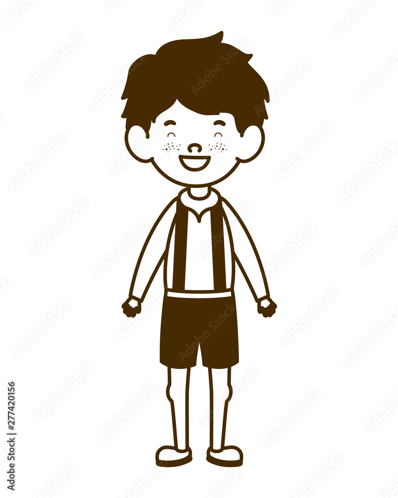 silhouette of student boy standing on white background silhouette of student boy standing on white background