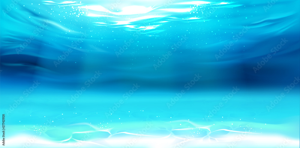 Underwater background, water surface, ocean, sea, swimming pool ...