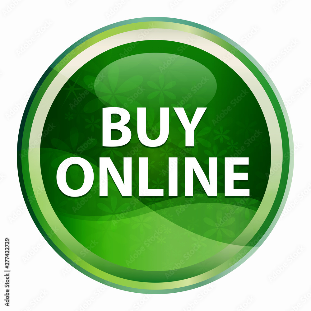 Buy Online Natural Green Round Button Buy Online Natural Green Round Button