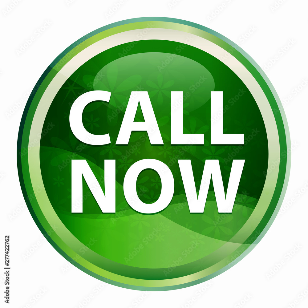 Call Now Natural Green Round Button Call Now Natural Green Round Button