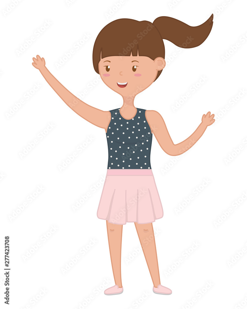 Teenager girl cartoon design vector illustrator Teenager girl cartoon design vector illustrator