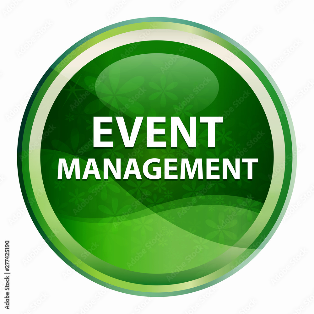 Event Management Natural Green Round Button Event Management Natural Green Round Button