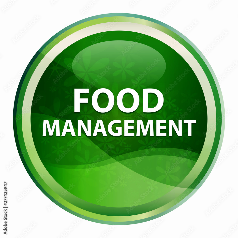 Food Management Natural Green Round Button Food Management Natural Green Round Button