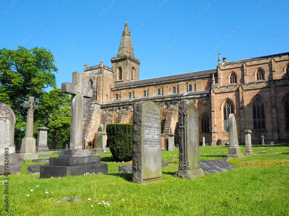 Fototapeta premium Cmentarz i klasztor.