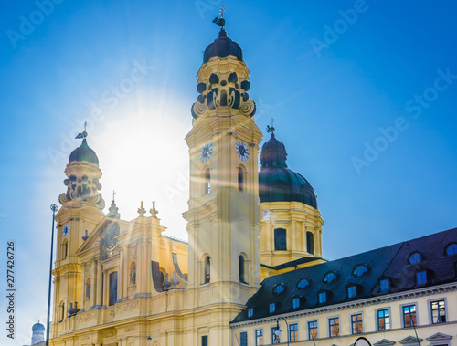 View on Theatine Church of St. Cajetan, a Catholic church in Munich photo