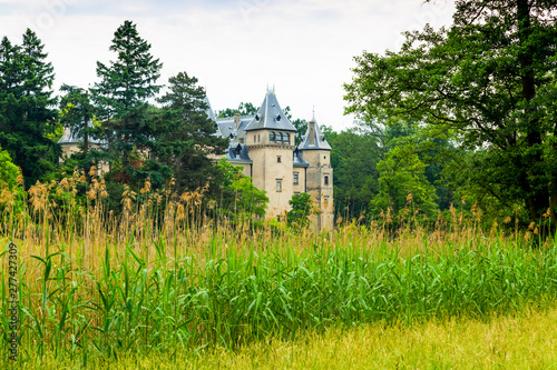 Park and castle building in Goluchow, Poland