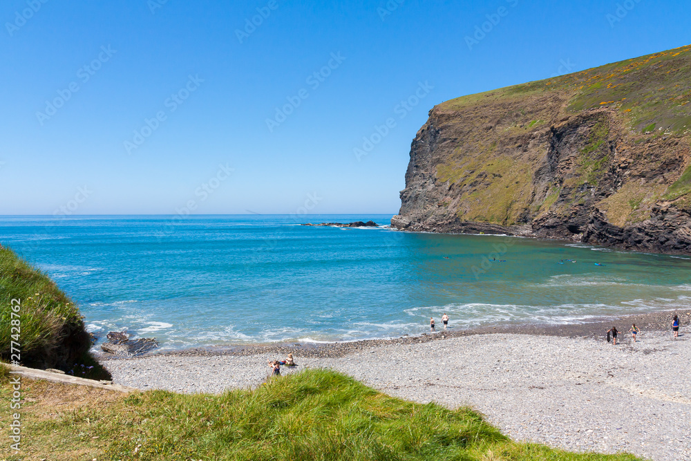 Naklejka premium Crackington Haven Cornwall England UK