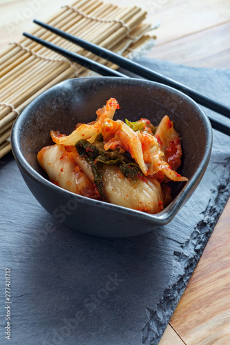 Bowl Spicy Korean Kimchi photo