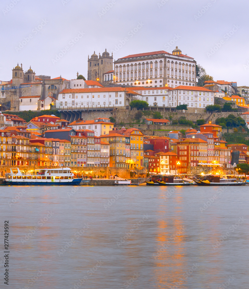 Porto old town embankment architecture