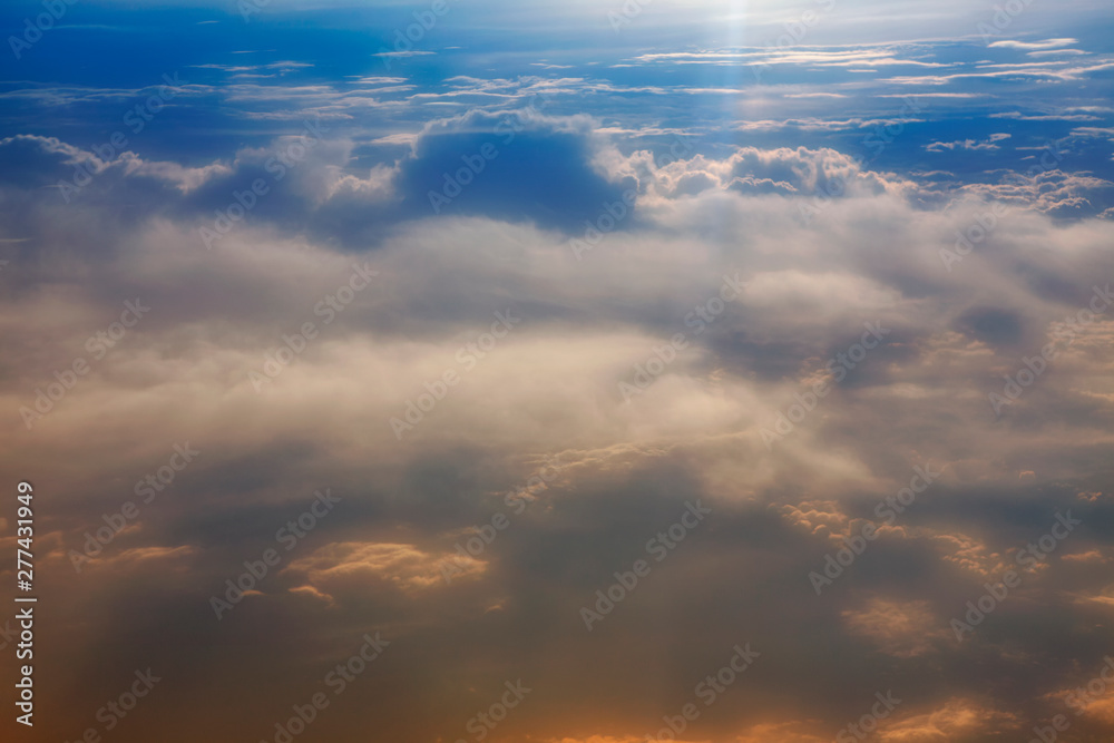  atmospheric aerial view with clouds 