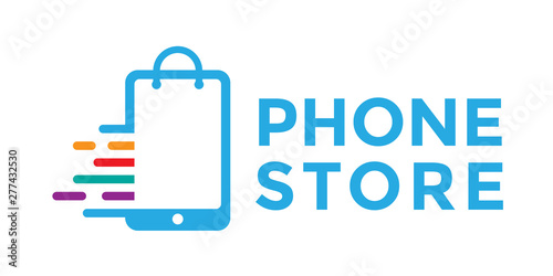 Smartphone shop sale logo design