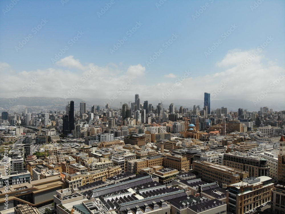 Beirut city,  Lebanon. Photo from above by DJI.