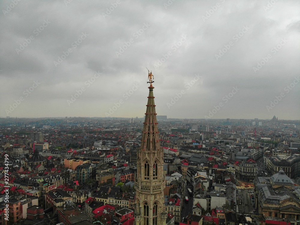 Fototapeta premium Brussel, Belgium. Photo from above by DJI. Amazing view