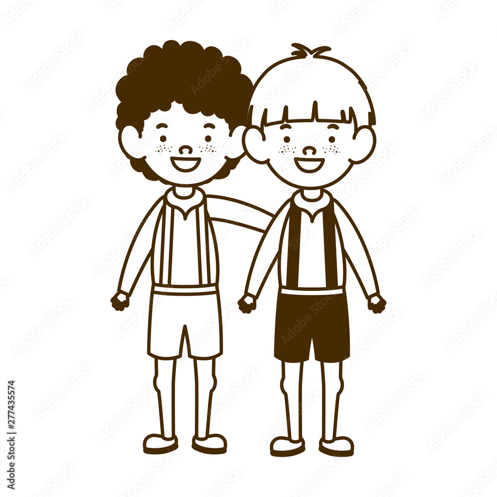 silhouette of students boys standing on white background silhouette of students boys standing on white background