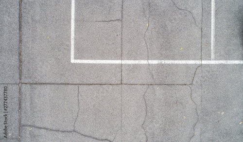 Drone aerial view of a car park