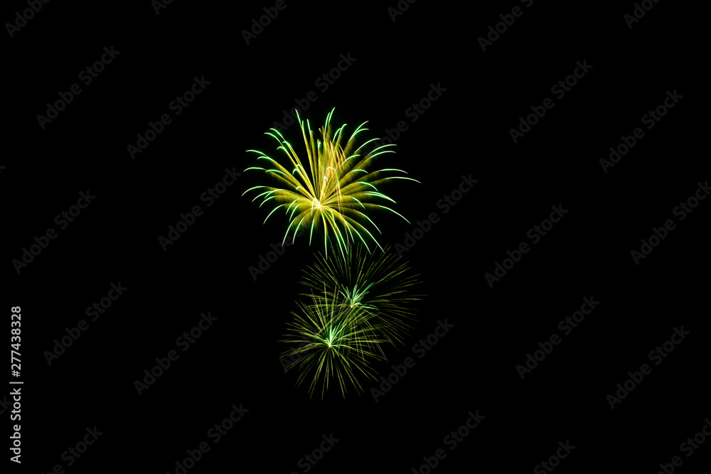 Fototapeta premium colorful fireworks in the night sky