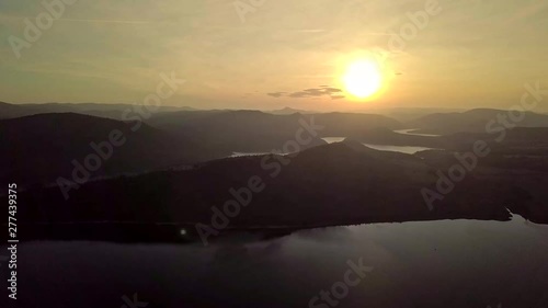Sunset over Tsonevo Dam, Bulgaria