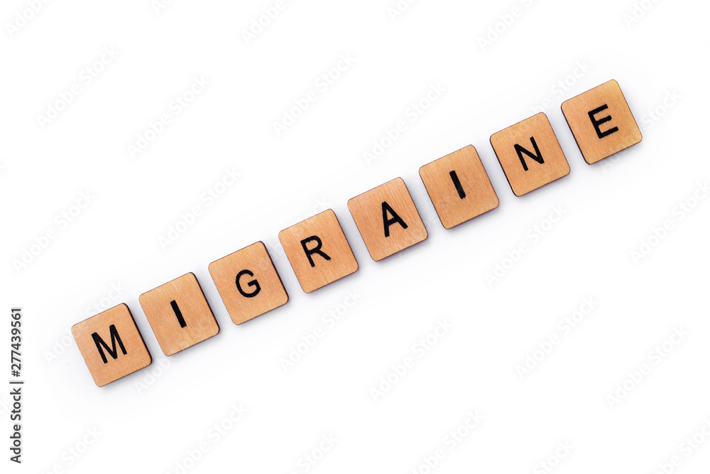 The word MIGRAINE The word MIGRAINE