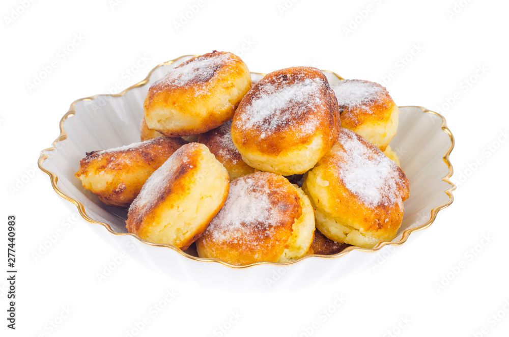 Sweet delicious curd buns. Photo