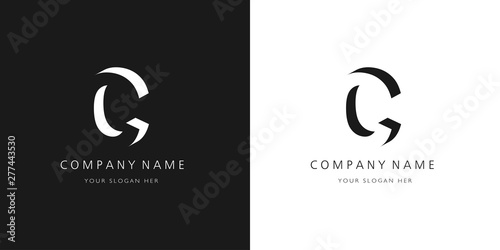 c logo, modern design letter character