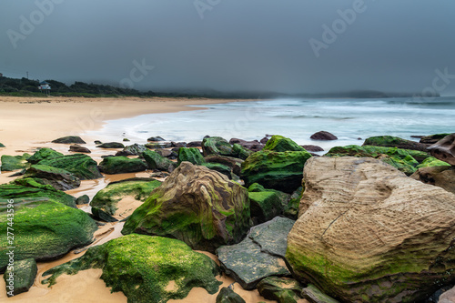 Misty Winter Morning at the Seaside photo