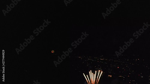Fireworks Over Beach Town