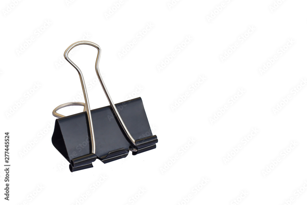 Binder Clip paper used in clerical work and account Isolated on white background Binder Clip paper used in clerical work and account Isolated on white background