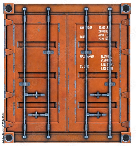 Cargo Container 2D Game Art